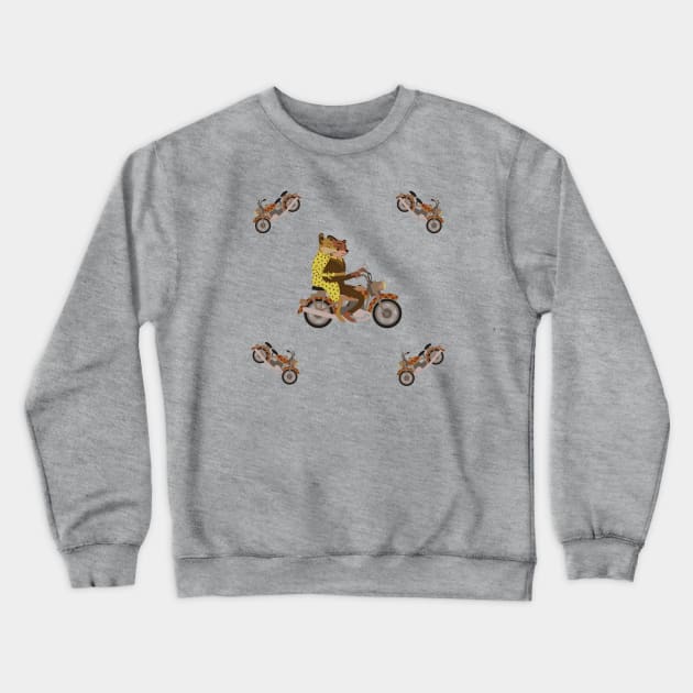 Fantastic Ride Emblem Crewneck Sweatshirt by sadsquatch